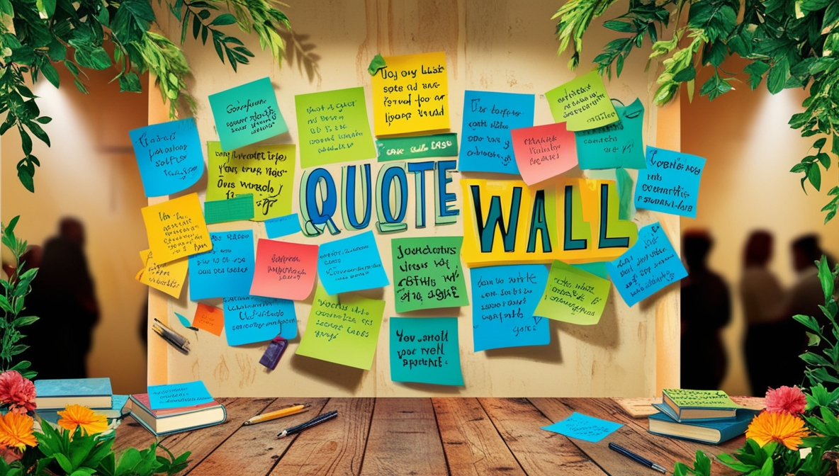 Creating a Quote Wall: Inspiring a Positive Community Spirit